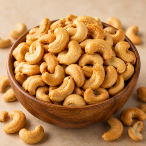 noix de cajou grillées & croquantes – 500 g.